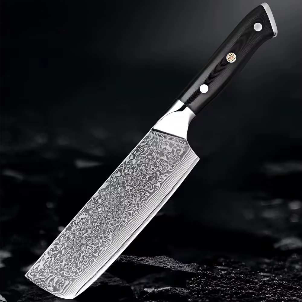 TAKUMI DAMASCUS NAKIRI KNIFE - 7-INCH JAPANESE VG10 STEEL VEGETABLE KNIFE